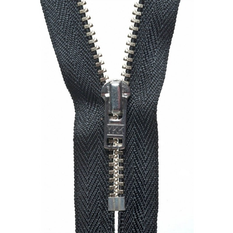20cm Metal Trouser Zip Black