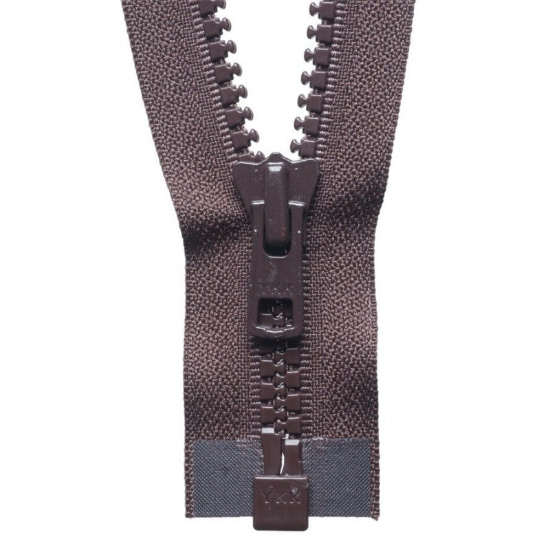 66cm Vislon Open End Heavy Weight Zip Brown