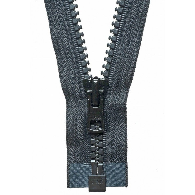 66cm Vislon Open End Heavy Weight Zip Black