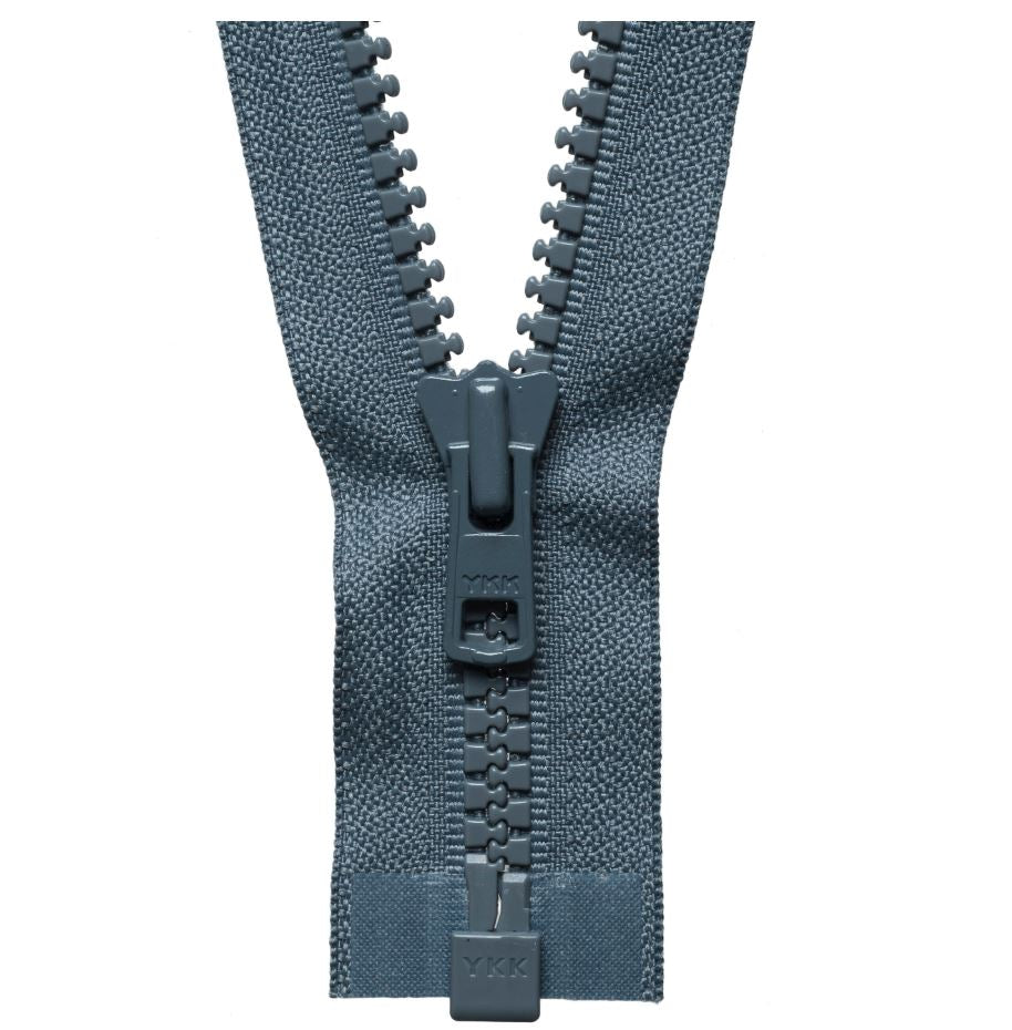 71cm Vislon Open End Heavy Weight Zip Dark Grey