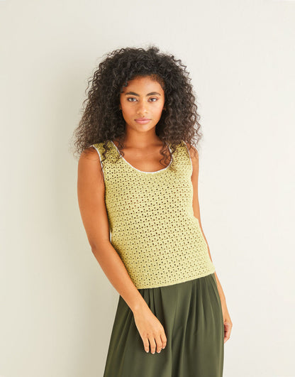 10243 - Crochet Sultan Stitch Vest in Sirdar Country Classic 4 PLY