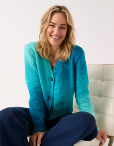 10840 - V Nice V Neck Cardigan Knitting Pattern in Sirdar Jewelspun Ombre