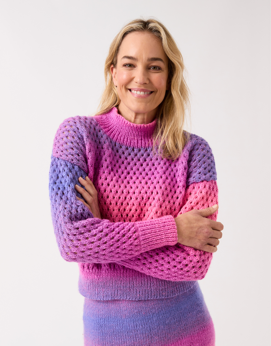 10842 - Togetherness Two Piece Knitting Pattern in Sirdar Jewelspun Ombre