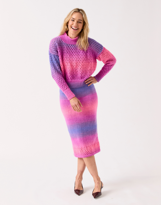 10842 - Togetherness Two Piece Knitting Pattern in Sirdar Jewelspun Ombre