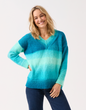 Truly Madly Deep V Sweater Knitting Pattern in Sirdar Jewelspun Ombre