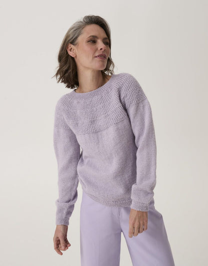 10908 - Scallop Shell Yoke Sweater Knitting Pattern