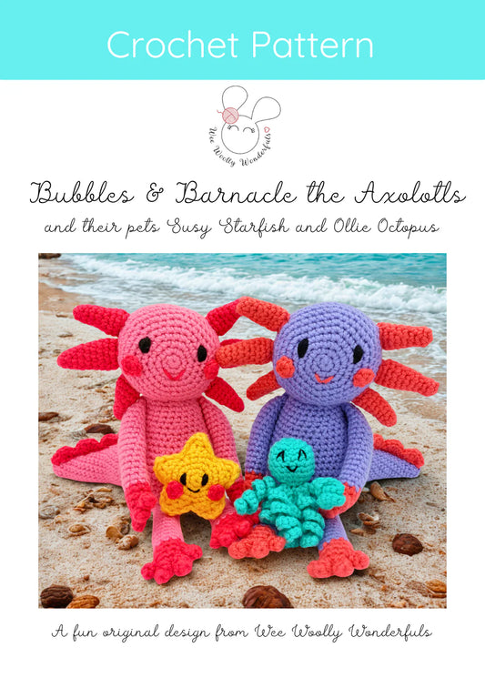 Wee Woolly Wonderful's Bubbles & Barnacle the Axolotts