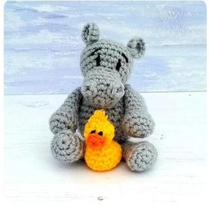 Wee Woolly Wonderful's Baby Hippo Crochet Pattern