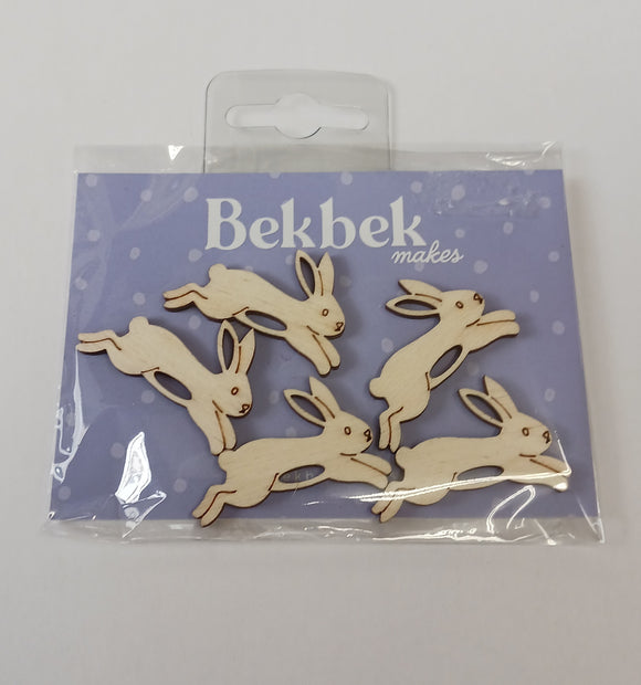 BekBek Makes Wooden Shapes- Hares