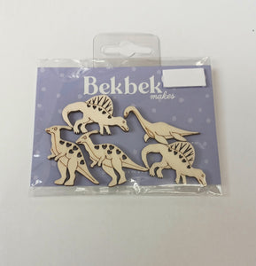 BekBek Makes Wooden Shapes- Dinos