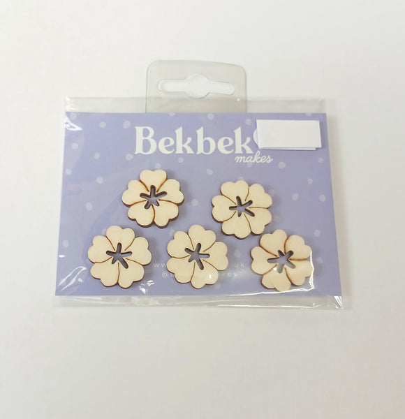 BekBek Makes Wooden Shapes- Flowers