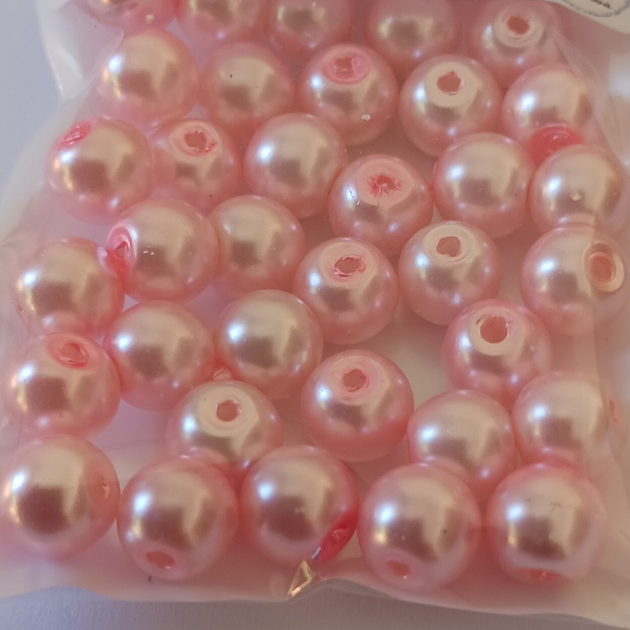 Value Beads - 6mm Glass Pearl - Pink
