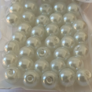 Value Beads - 6mm Glass Pearl - White