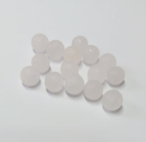 GEMSTONE - 6mm Frosted Rose Quartz - 15 x Beads