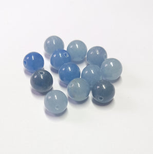 GEMSTONE - 8mm Blue Aventurine - 12 x Beads