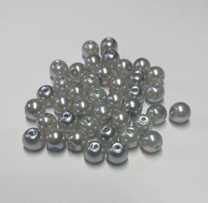 Value Beads - 6mm Glass Pearl - Dark Grey