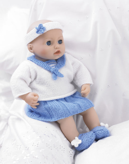 Baby Dolls Sailors Outfit in Hayfield Bonus DK Pattern