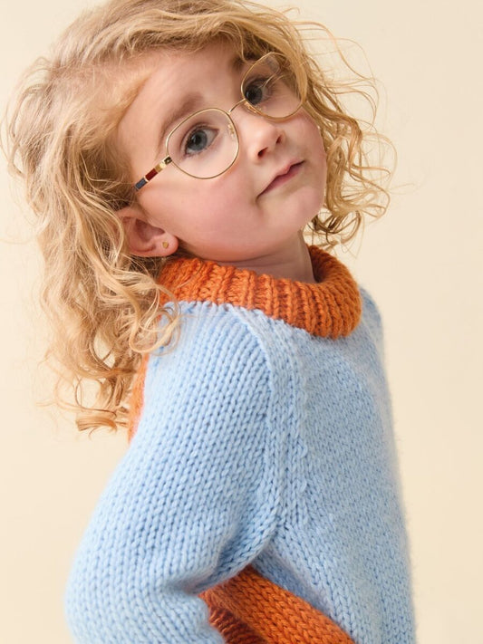 Takk Sweater Childrens Knitting Pattern In Sirdar Snuggly Chunky