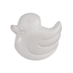 Single Duck Button - White