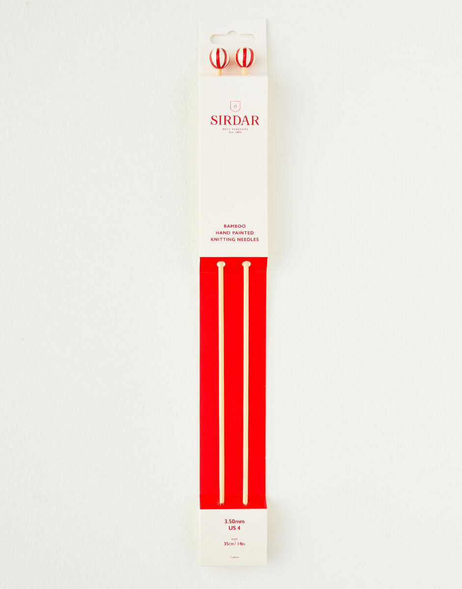 35cm Bamboo Needles - 3.50mm