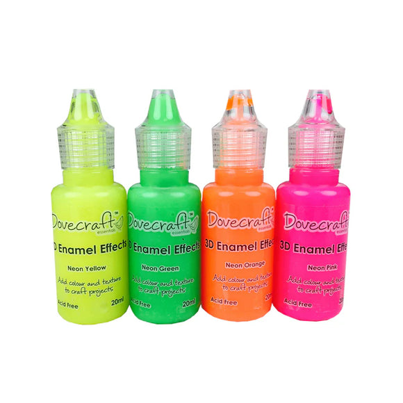 Dovecraft 3D Enamel Effects - Neon 20ml (various colours)