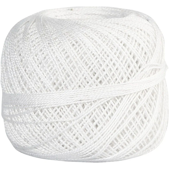 Mercerised Cotton Yarn White 20g