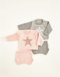 Two Piece Striped Star Set in Hayfield Baby Bonus DK