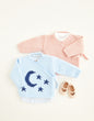 Moon & Star Wrap Tops in Hayfield Baby Bonus DK