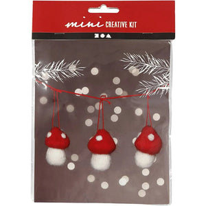 Mini Craft Kit Hanging Toadstools on a String