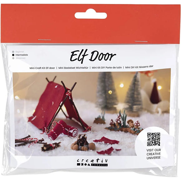 Mini Craft Kit Elf Door, Going Camping