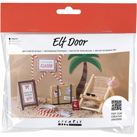 Mini Craft Kit Elf Door, On Holiday