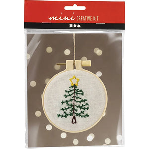 Mini Craft Kit Embroidery, Christmas Tree