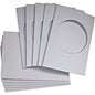 10 x A6 White Tri-Fold Circular Aperture Cards & Envelopes