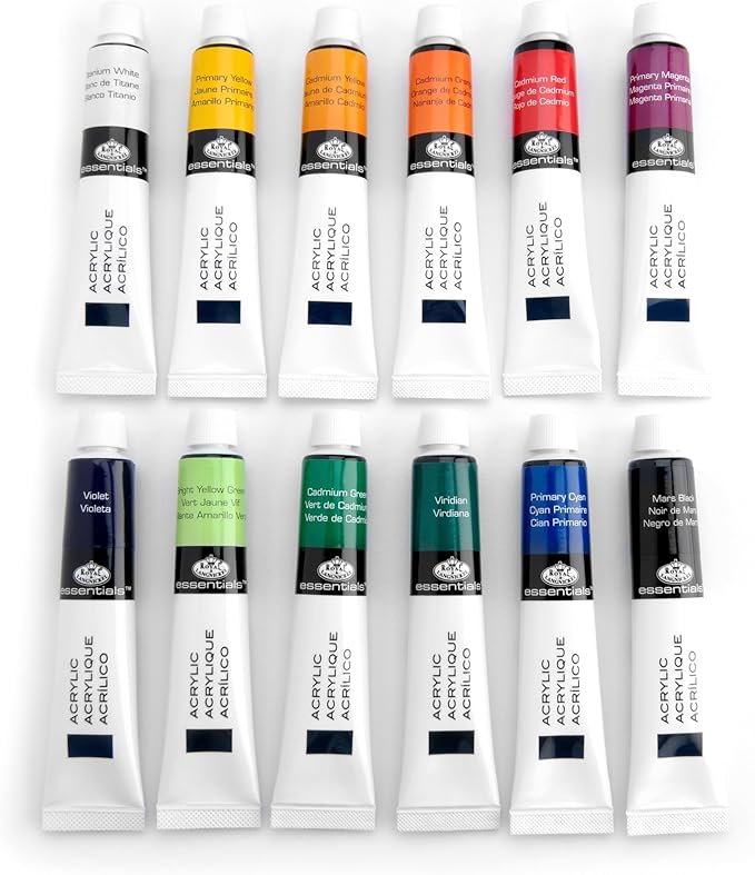 21 ML Acrylic Paint 12 Pack