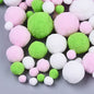 Pom Poms - Ass. Colours/Sizes Approx 20.g