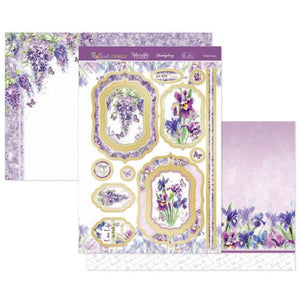 Violet Posies Luxury Topper Set