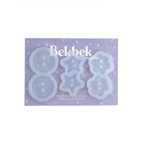 Bekbek Makes Reusable Silicone Mould - Button Mix