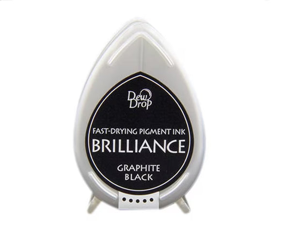 Tsukineko Brilliance Dew Drop Graphite Black