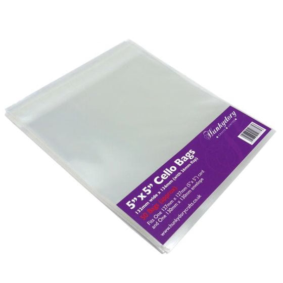 Clear Display Bags 5"x5" - 50 Bags