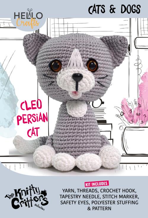 Knitty Critters Cats & Dogs - Persian Cat