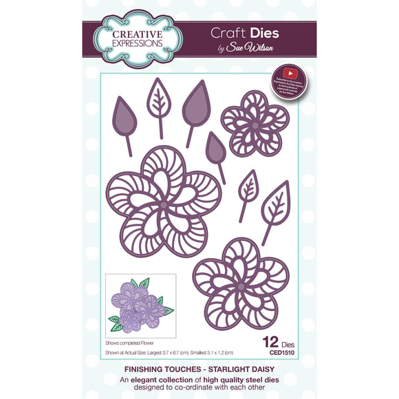 Creative Expressions Sue Wilson Finishing Touches - Starlight Daisy Craft Die