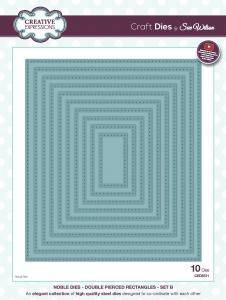 Creative Expressions Sue Wilson Noble Collection Double Pierced Rectangles Set B Craft Die