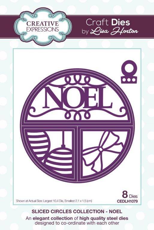 Creative Expressions Sliced Circles Collection - Noel Craft Die