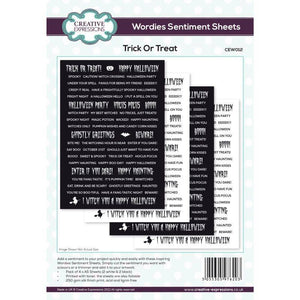 Wordies Sentiment Sheets Trick Or Treat