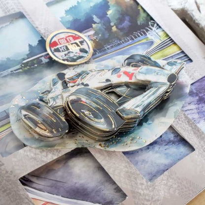 The Race is On Decoupage Topper Sheet