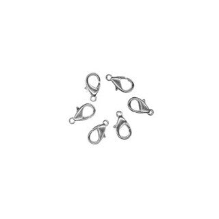 15mm Trigger Clasp Silver Plated (5 pieces)