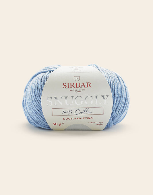 Snuggly 100% Cotton, 50G - Sky Blue