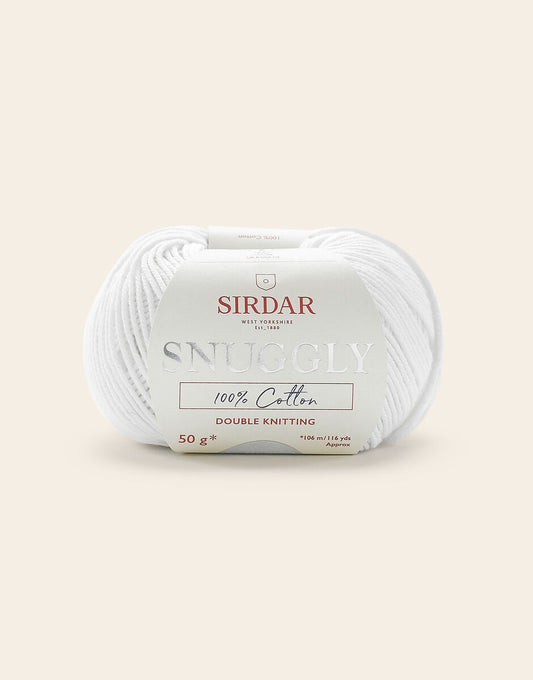 Snuggly 100% Cotton, 50G - White