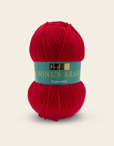 Hayfield Bonus Aran - Signal Red