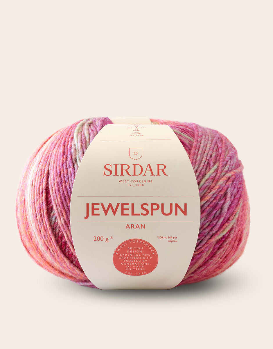 Sirdar JewelSpun Aran - Glowing Garnet
